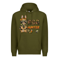 Army Green easter egg hunter rabbit bunny Premium Hoodie - BarkalooDesign