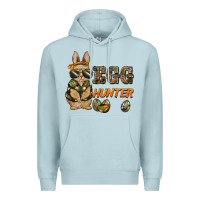Blue Mist easter egg hunter rabbit bunny Premium Hoodie - BarkalooDesign