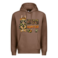 Chestnut easter egg hunter rabbit bunny Premium Hoodie - BarkalooDesign