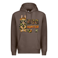 Coffee easter egg hunter rabbit bunny Premium Hoodie - BarkalooDesign