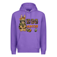 Purple easter egg hunter rabbit bunny Premium Hoodie - BarkalooDesign