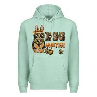 Seafoam easter egg hunter rabbit bunny Premium Hoodie - BarkalooDesign