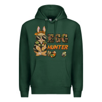 Sports Green easter egg hunter rabbit bunny Premium Hoodie - BarkalooDesign