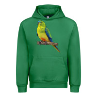 Emerald Neophema Parrot Urban Hoodie - LillyAllenDesigns