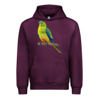 Mauve Wine Neophema Parrot Urban Hoodie - LillyAllenDesigns