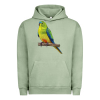Pigment Oil Green Neophema Parrot Urban Hoodie - LillyAllenDesigns