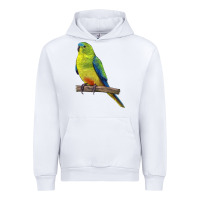 White Neophema Parrot Urban Hoodie - LillyAllenDesigns