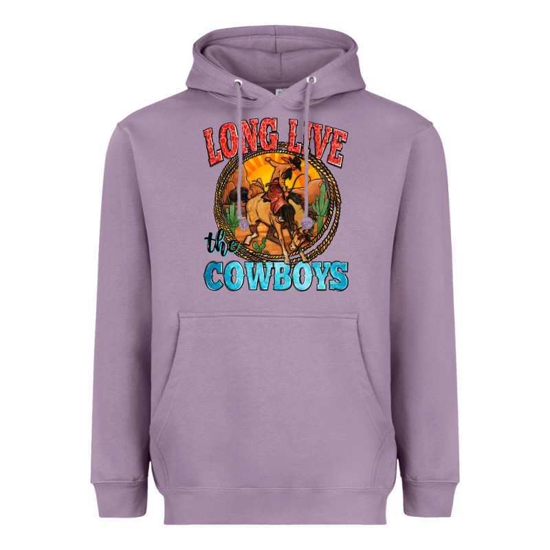 Long Live The Cowboys Heavyweight Hoodie by Zillion Design Studio | Teevron