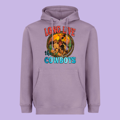 Long Live The Cowboys Heavyweight Hoodie Designed By Zillion Design Studio