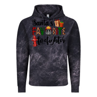 Cloud Black santa's favorite firefighter Vintage Hoodie - AdoDesignShop