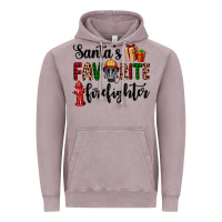 Vintage Zinc santa's favorite firefighter Vintage Hoodie - AdoDesignShop