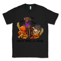 Black Happy Howl-o-ween Classic Tee - RanaPortraitStore