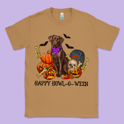 Happy Howl-o-ween Classic Tee Designed By Ranaportraitstore