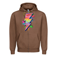 Chestnut lightning bolt autism Zipper Hoodie - Zillion Design Studio