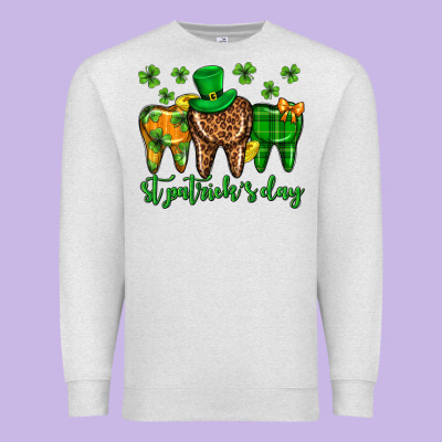 Dentist St. Patricks Day Premium Sweatshirt Designed By Neo Western