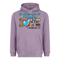 Lavender let all that you do be done in love Heavyweight Hoodie - Zillion Design Studio