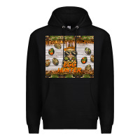 Black easter egg hunter  rabbit Premium Hoodie - BarkalooDesign