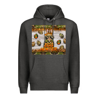 Charcoal Heather easter egg hunter  rabbit Premium Hoodie - BarkalooDesign