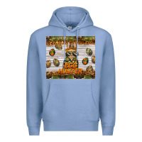 Colony Blue easter egg hunter  rabbit Premium Hoodie - BarkalooDesign