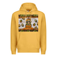 Mustard easter egg hunter  rabbit Premium Hoodie - BarkalooDesign
