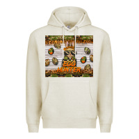 Oatmeal Heather easter egg hunter  rabbit Premium Hoodie - BarkalooDesign