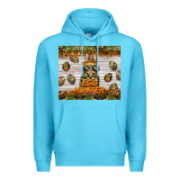 Ocean Blue easter egg hunter  rabbit Premium Hoodie - BarkalooDesign