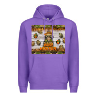 Purple easter egg hunter  rabbit Premium Hoodie - BarkalooDesign