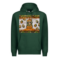 Sports Green easter egg hunter  rabbit Premium Hoodie - BarkalooDesign