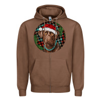 Chestnut Labrador Retriever Christmas Zipper Hoodie - RanaPortraitStore