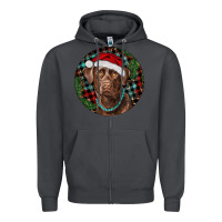 Smoke Labrador Retriever Christmas Zipper Hoodie - RanaPortraitStore