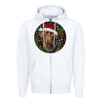White Labrador Retriever Christmas Zipper Hoodie - RanaPortraitStore