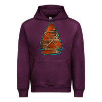 Mauve Wine wooden arrowhead Urban Hoodie - Jasminsmagicworld