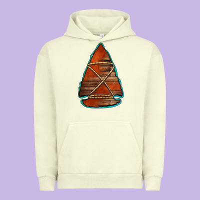 Wooden Arrowhead Urban Hoodie Designed By Jasminsmagicworld