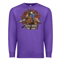 Purple cowboy ranch Premium Sweatshirt - SublimationCraftShop