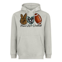 Moon Dust peace love football Heavyweight Hoodie - RanaPortraitStore