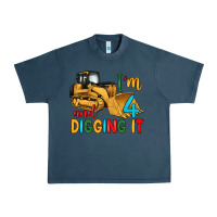 Midnight Navy i'm 4 and digging it Urban Heavy Tee - Artiststas
