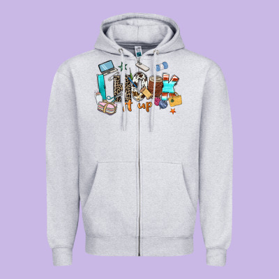 I Hook It Up Sewing Zipper Hoodie Designed By Zillion Design Studio