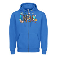 True Royal i hook it up sewing Zipper Hoodie - Zillion Design Studio