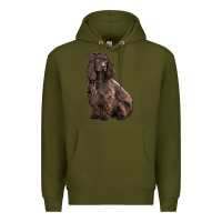 Army Green Boykin Spaniel Dog Premium Hoodie - LillyAllenDesigns