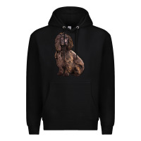 Black Boykin Spaniel Dog Premium Hoodie - LillyAllenDesigns