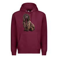Burgundy Boykin Spaniel Dog Premium Hoodie - LillyAllenDesigns