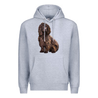 Heather Grey Boykin Spaniel Dog Premium Hoodie - LillyAllenDesigns