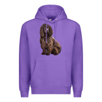 Purple Boykin Spaniel Dog Premium Hoodie - LillyAllenDesigns