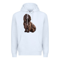 White Boykin Spaniel Dog Premium Hoodie - LillyAllenDesigns