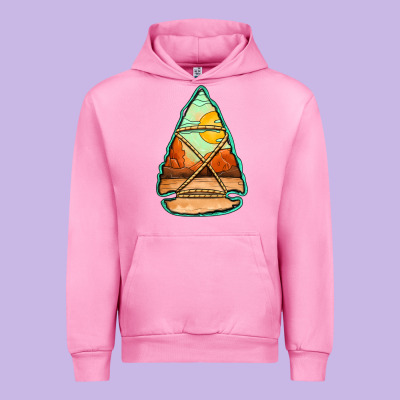 Western Desert Arrowhead Urban Hoodie Designed By Jasminsmagicworld