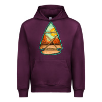 Mauve Wine western desert arrowhead Urban Hoodie - Jasminsmagicworld