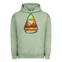 Pigment Oil Green western desert arrowhead Urban Hoodie - Jasminsmagicworld