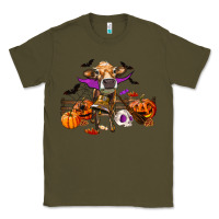 Army Green Heifer Cow Halloween Classic Tee - RanaPortraitStore