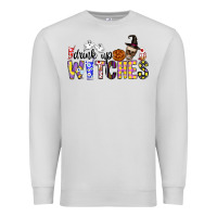 Dove Grey Drink Up Witches Premium Sweatshirt - CowhideDigitalArt