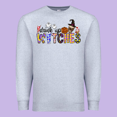 Drink Up Witches Premium Sweatshirt Designed By Cowhidedigitalart